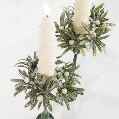 4&quot; Frosted Mistletoe Mini Ring