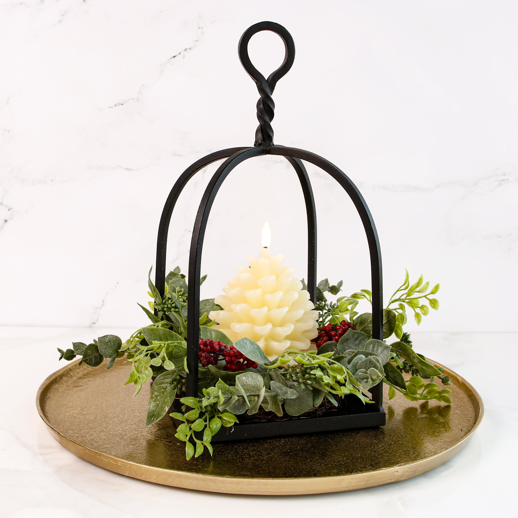 Atwood Eucalyptus Candle Ring- 8in