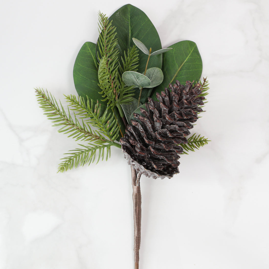 Pinecone and Magnolia Leaf Pick - Interior Delights
