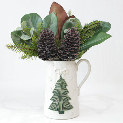Pinecone and Magnolia Leaf Pick - Interior Delights