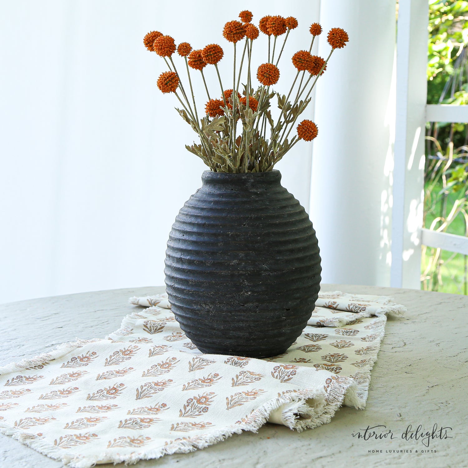 23&quot; Fall Wind Dancer Bush, Pumpkin - Interior Delights