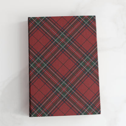 Red Tartan Plaid Notebook
