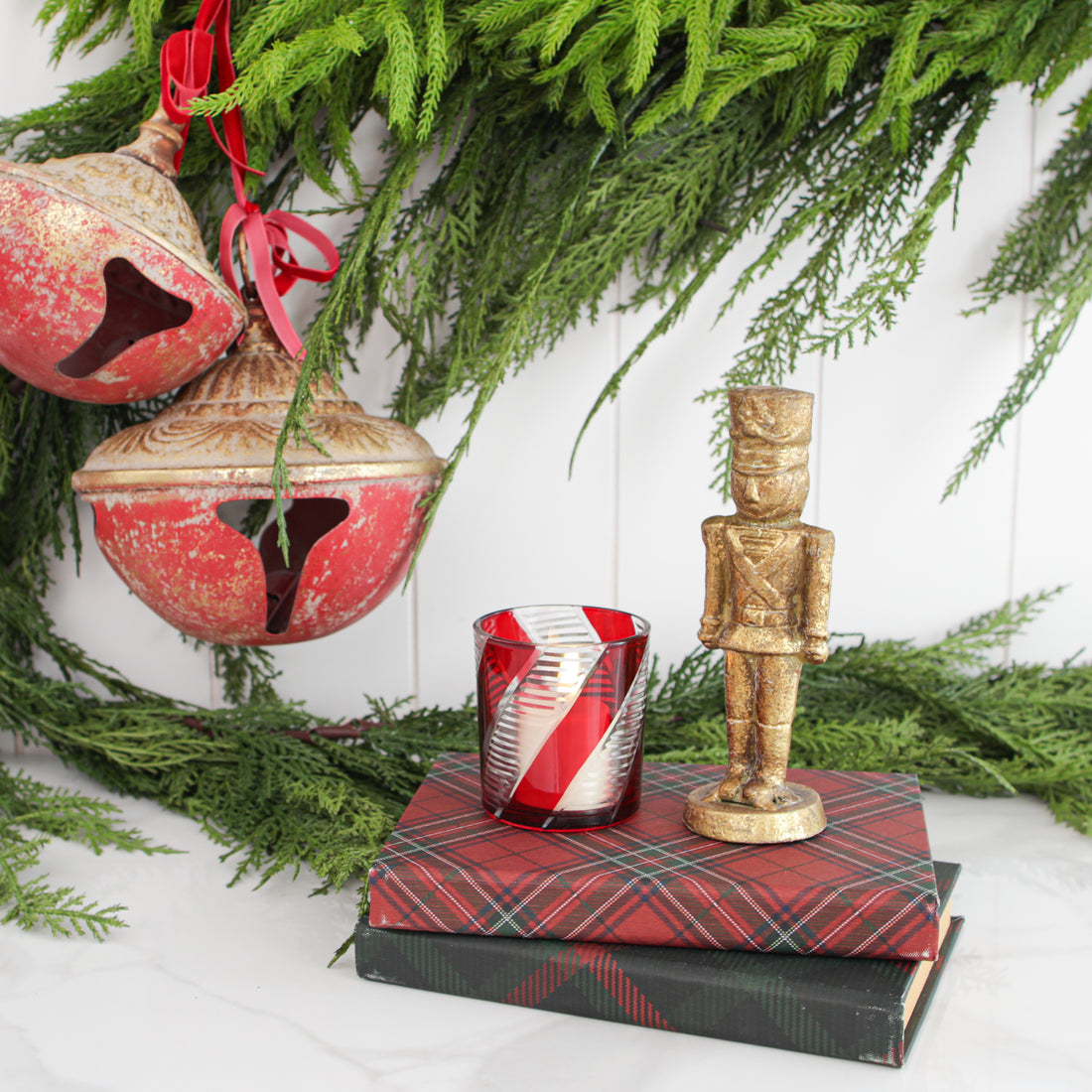 7" Vintage Gold Nutcracker Statue