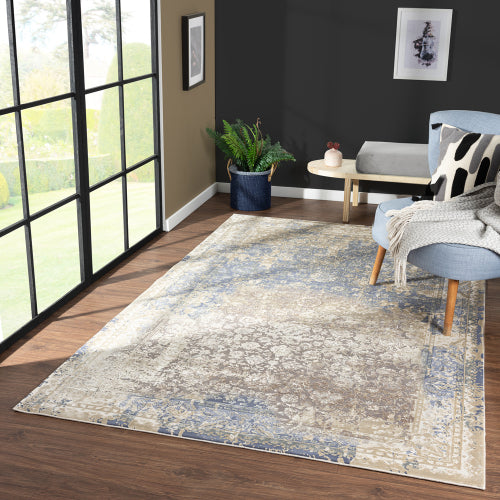Monica Rug ( Blue / Beige )