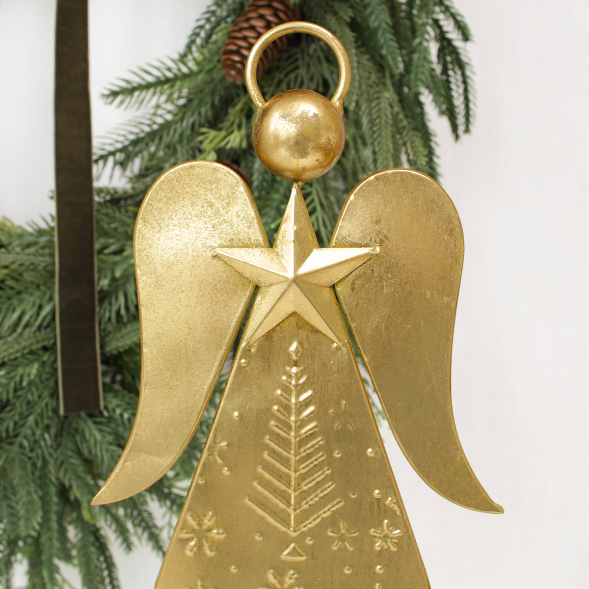Vintage Gold Angel on Stand - Interior Delights