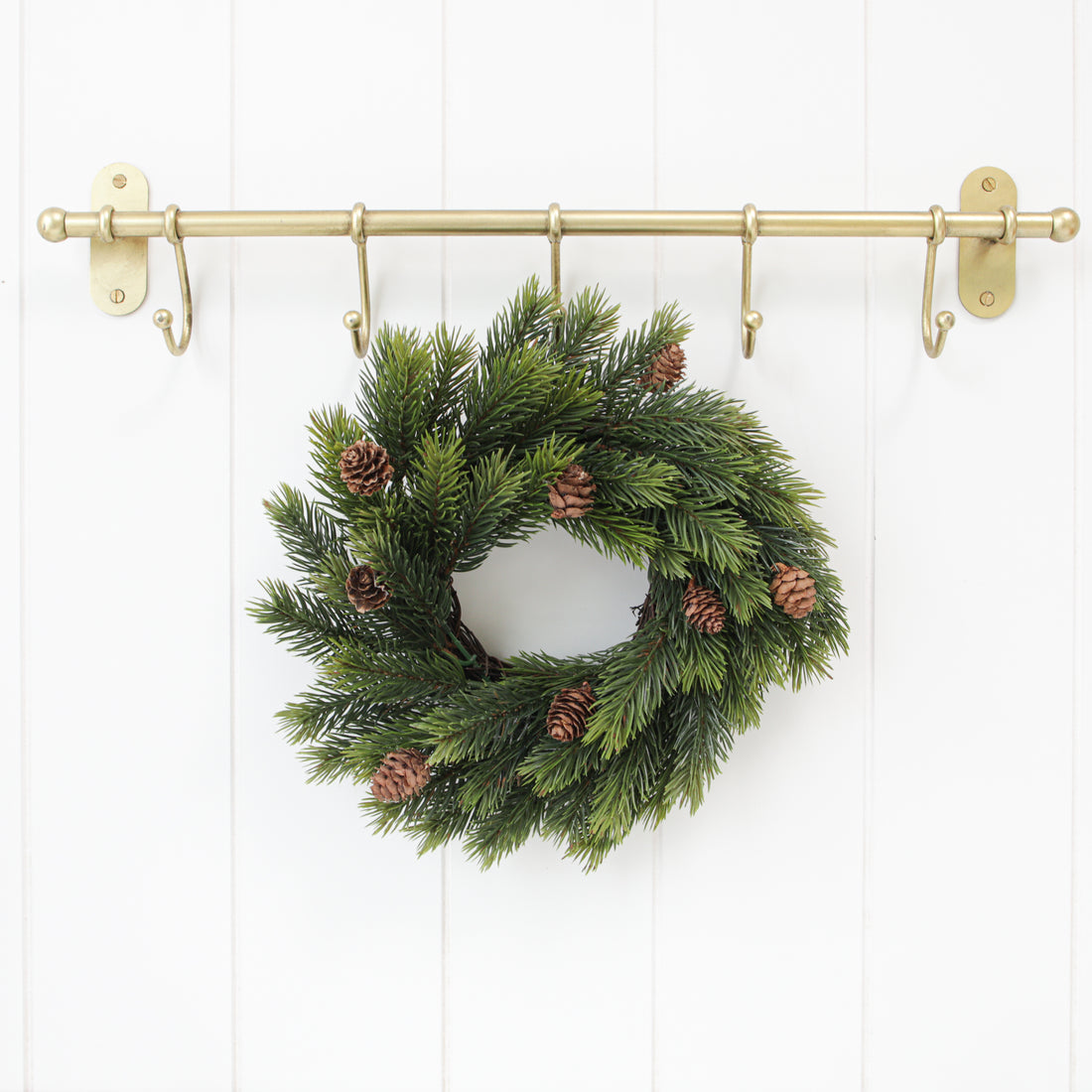 12" Fir Wreath with Pinecones - Interior Delights