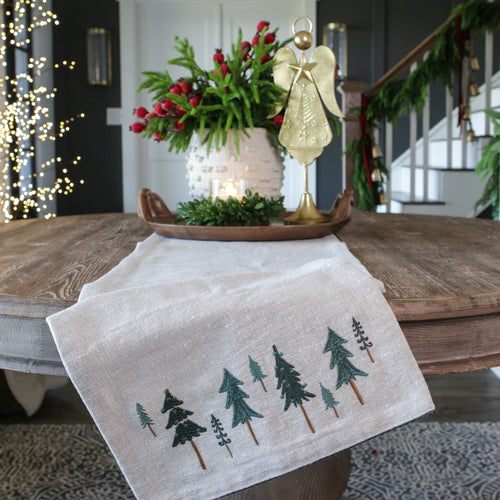 Holiday Tree Table Runner - Interior Delights