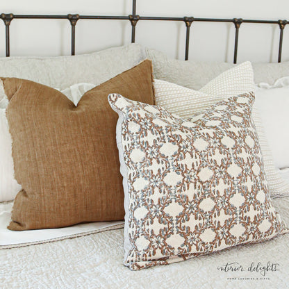 Tawny Linen Pillow- 20x20