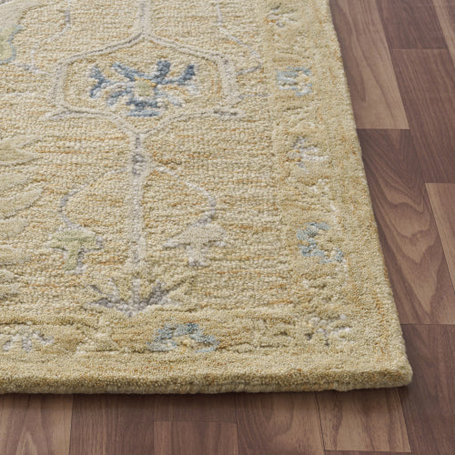 Close-up detail of the Sarah Rug in Rust, showcasing the luxurious texture and 0.7" pile height.