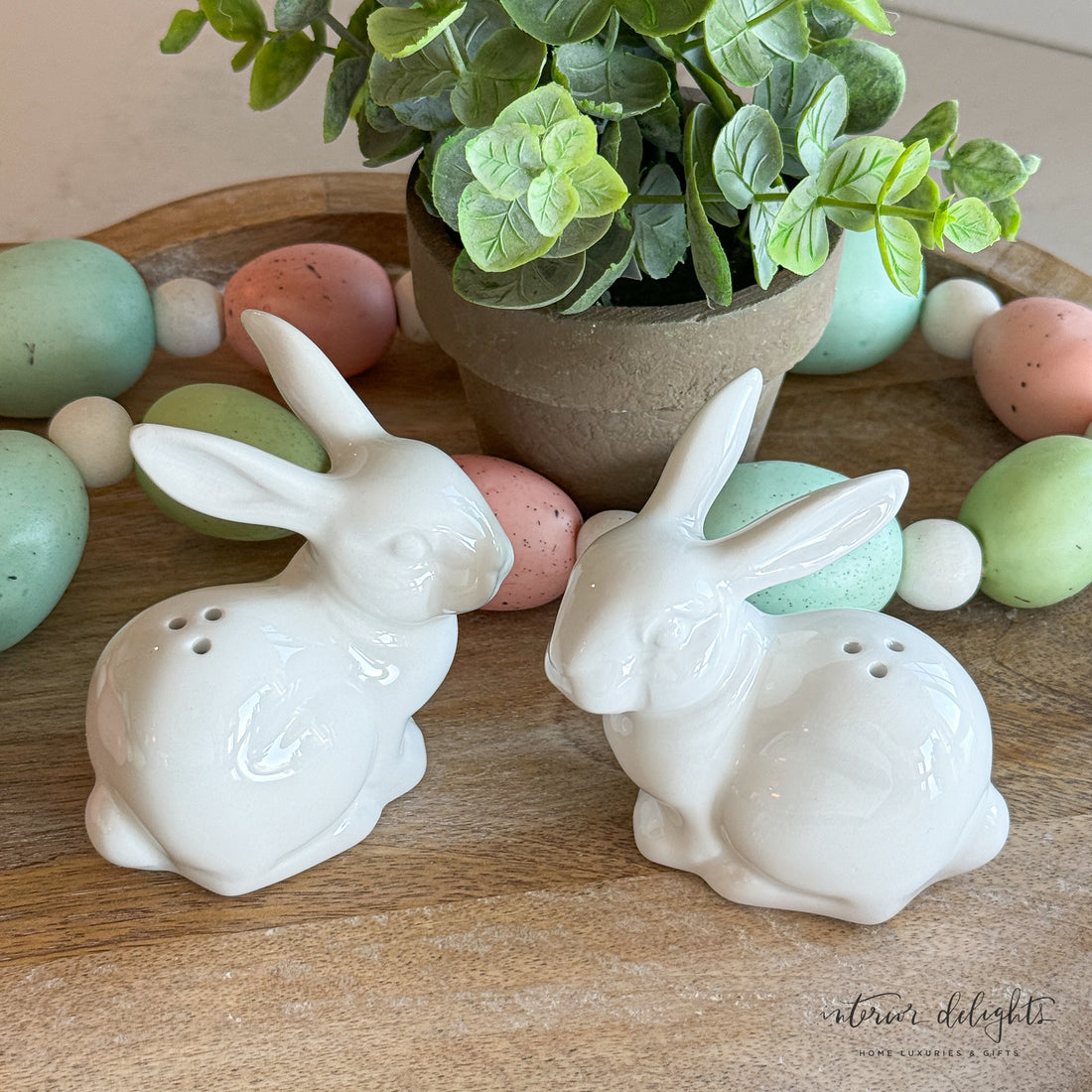 Bloom Blossom Bunny Salt and Pepper Shakers