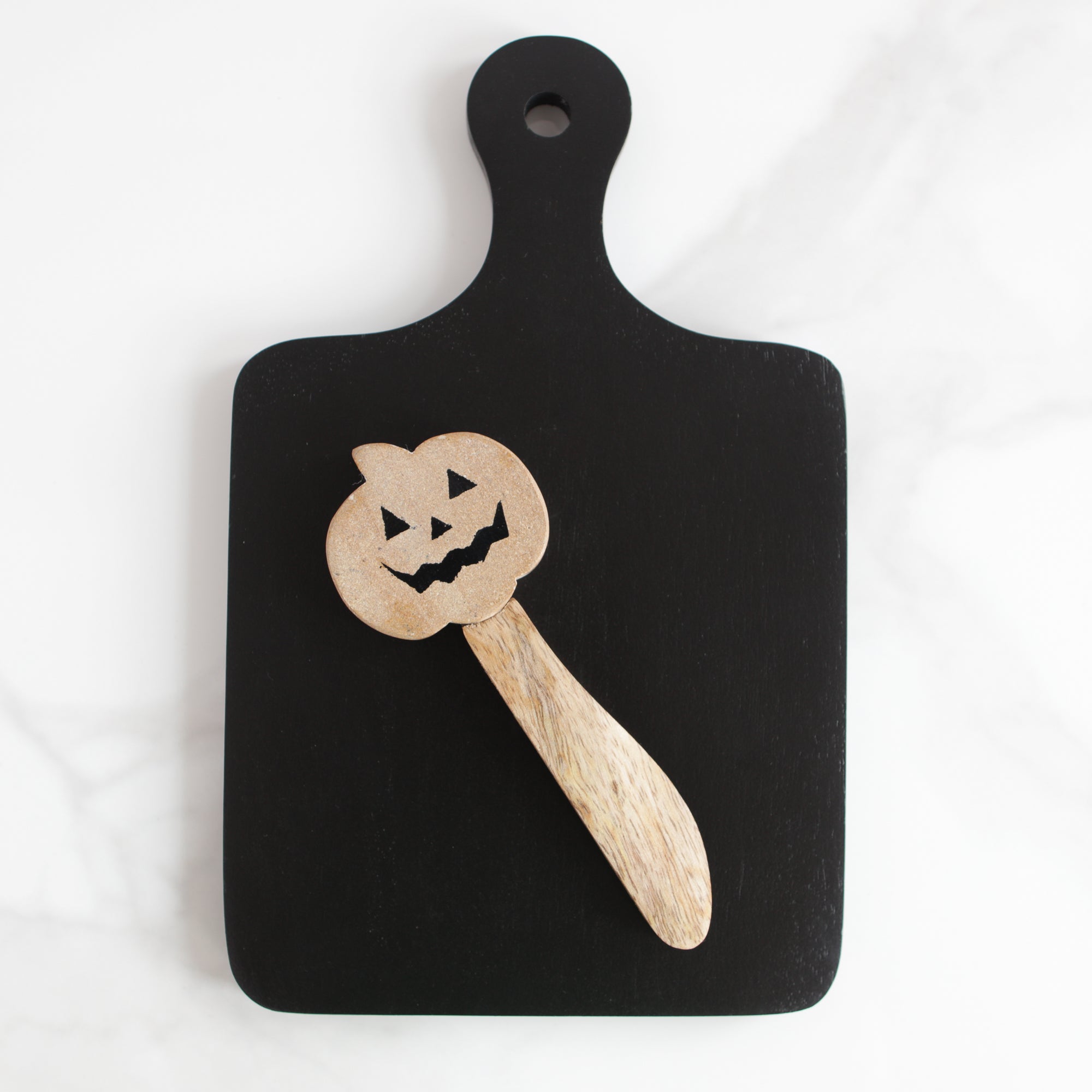 Black Board with Pumpkin Spreader