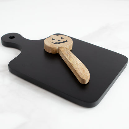 Black Board with Pumpkin Spreader
