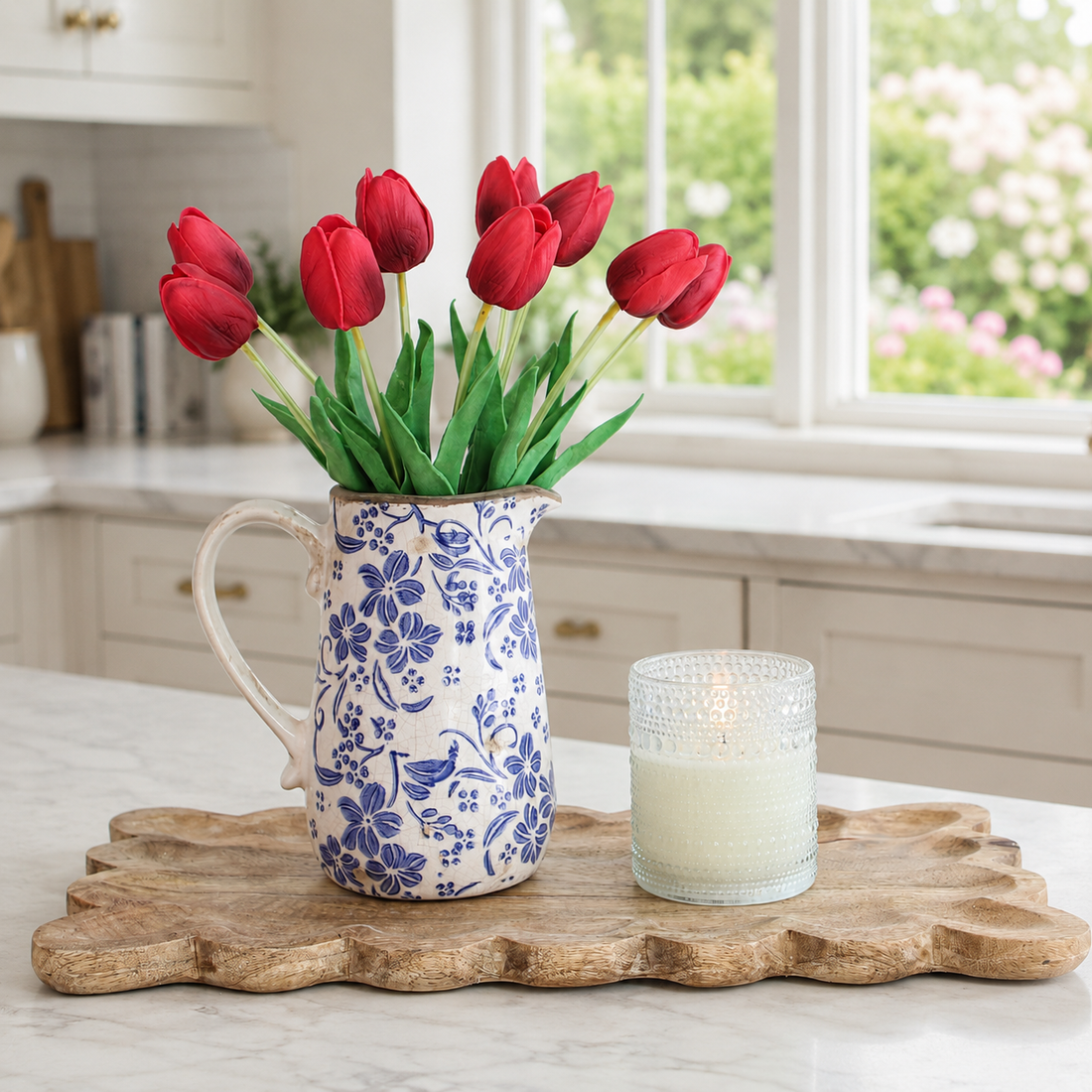 3.35" x 4" Hobnail Flameless Candle - Interior Delights