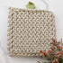 Pumpkin Knit Pot Holder-Cream - Interior Delights