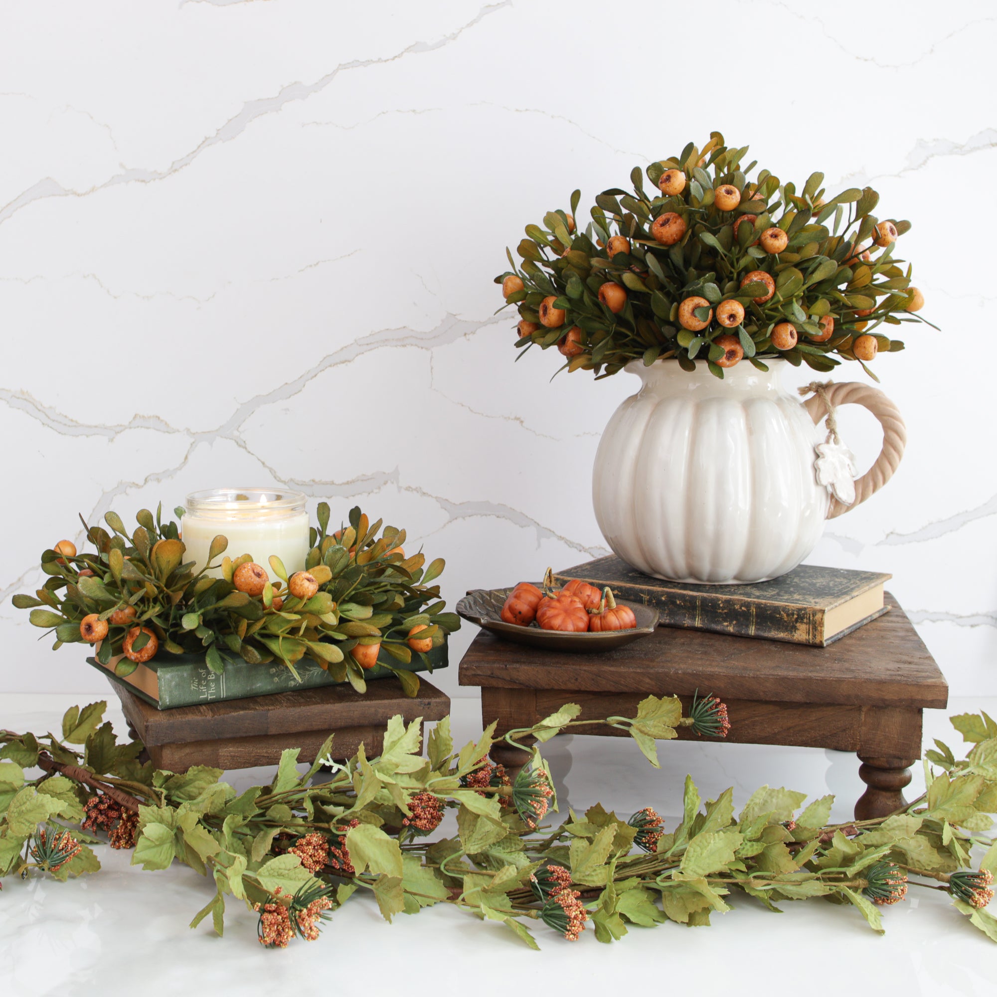 White Pumpkin Pitcher – Interior Delights