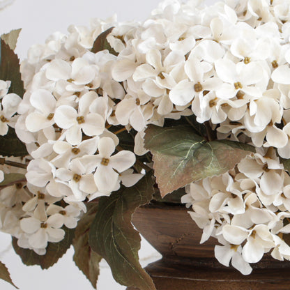16" Autumn Hydrangea Bush, Cream