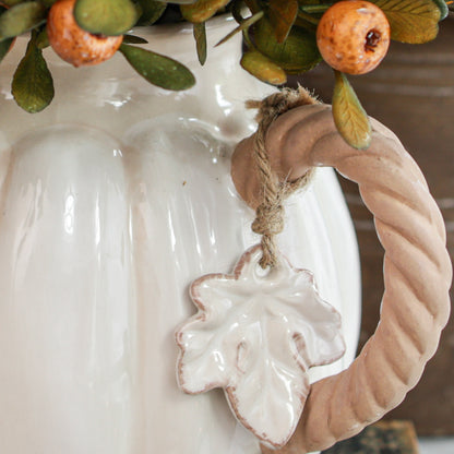 White Pumpkin Pitcher - Interior Delights