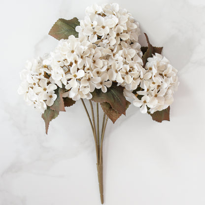 16" Autumn Hydrangea Bush, Cream