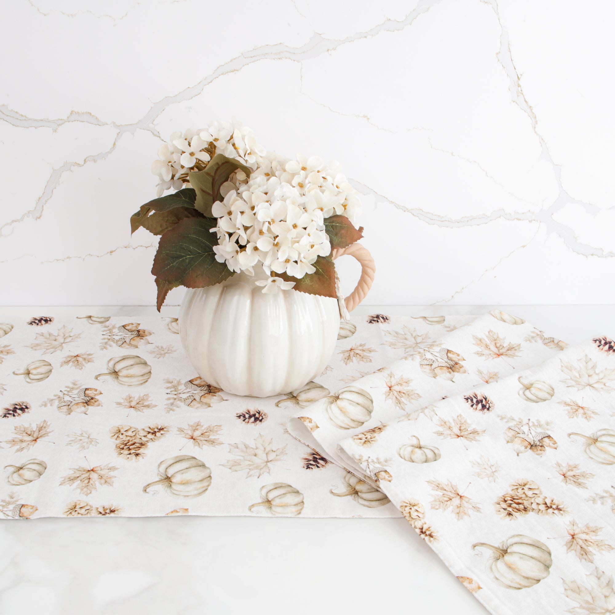 Neutral Fall Table Runner