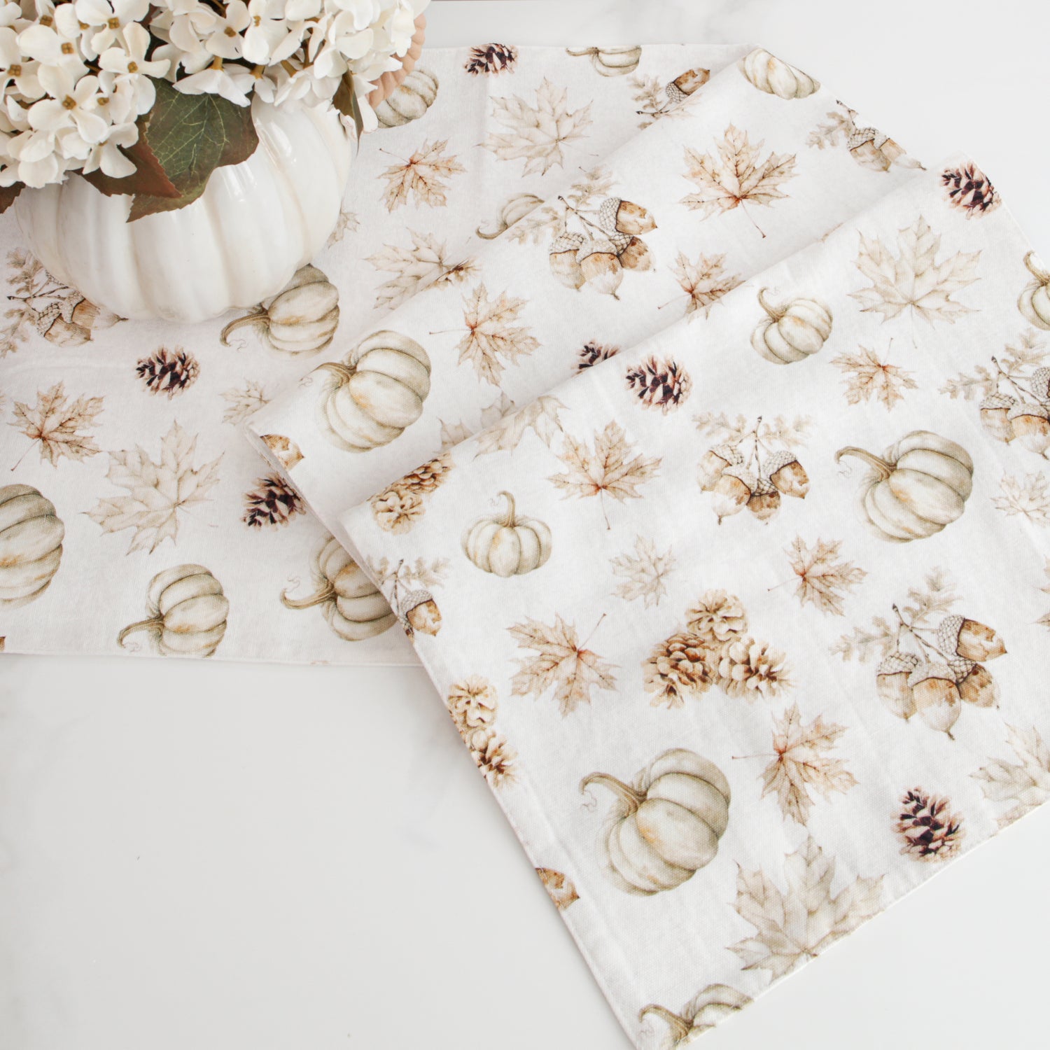 Neutral Fall Table Runner
