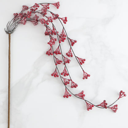 42" Draping Red Berry