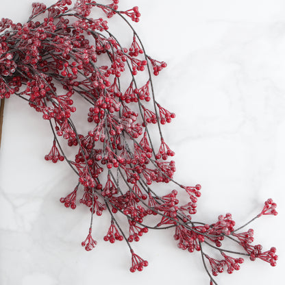 42" Draping Red Berry