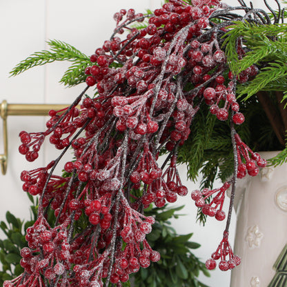 42" Draping Red Berry