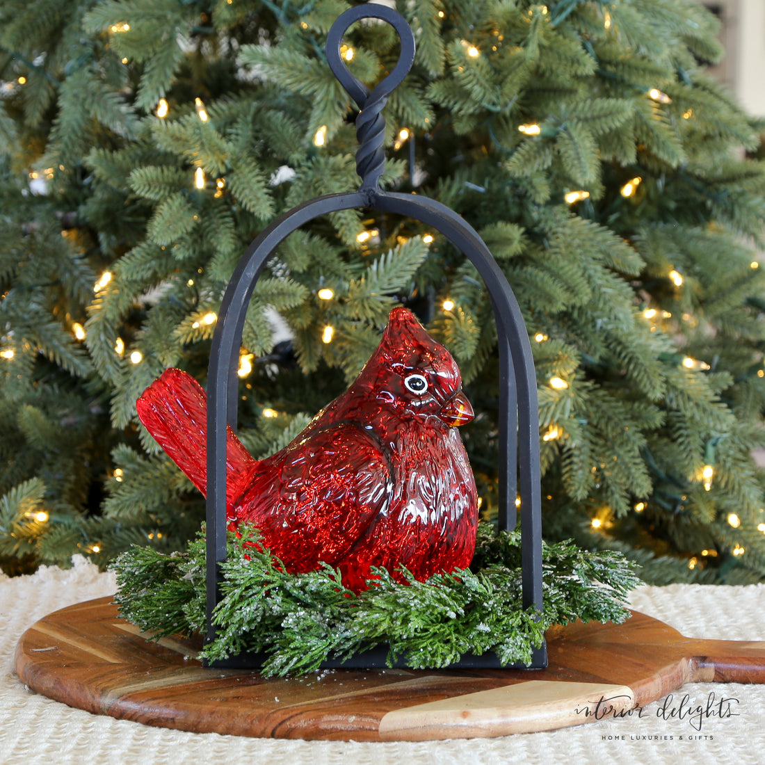 8&quot; Iced Cedar Mini Wreath