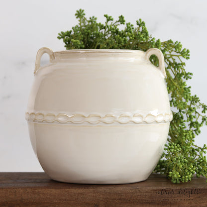 11&quot; Braided Vase and 2x Poppy Arrangement