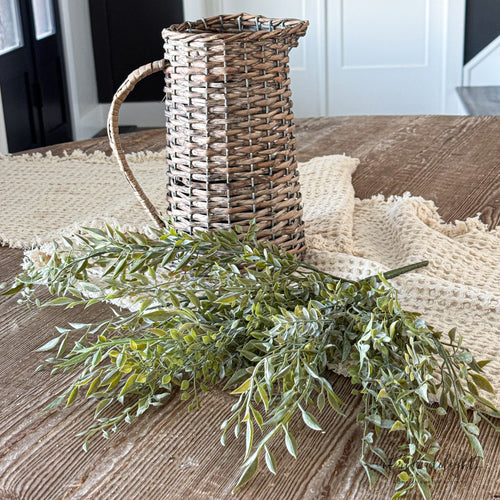 17” Mixed Sage Spray featuring soft, textured greenery perfect for seasonal arrangements.