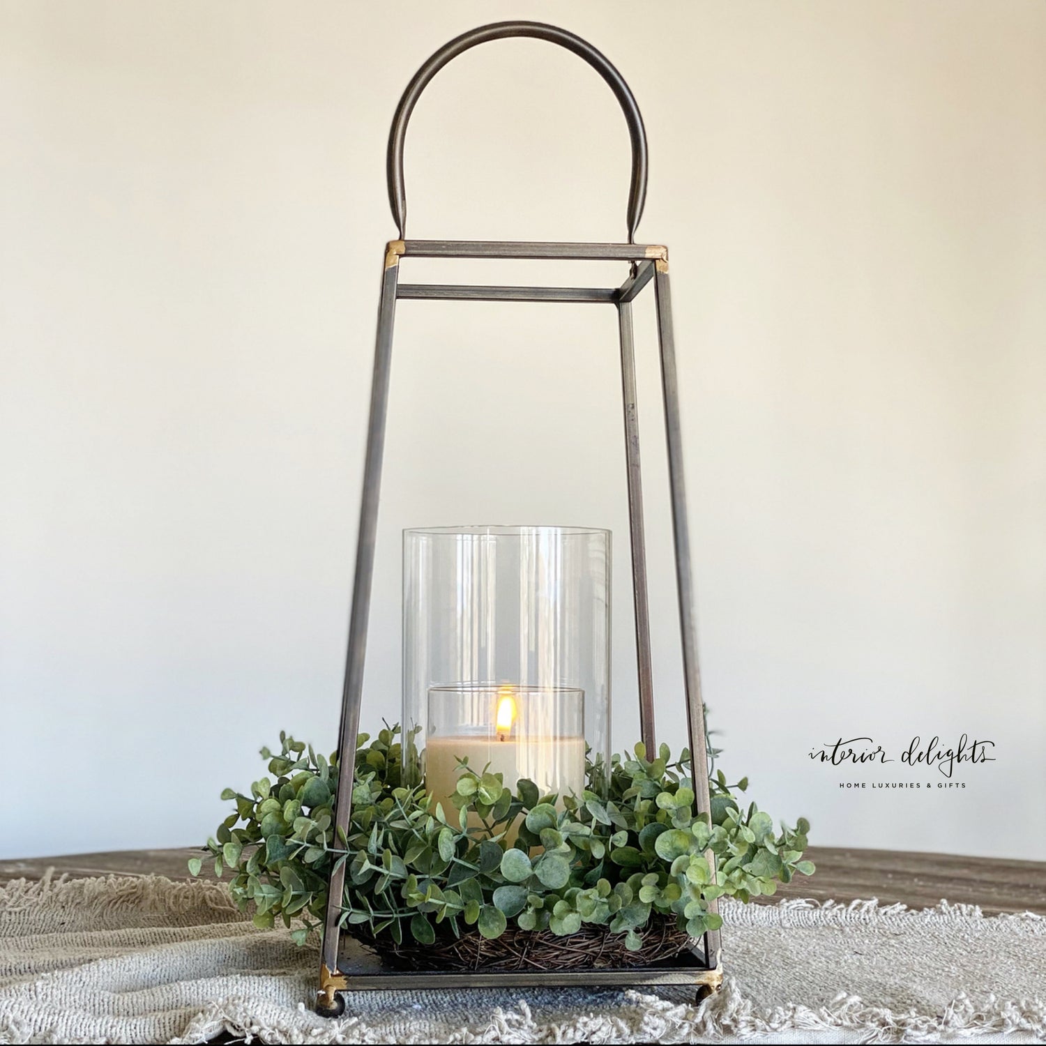 6&quot; x 3.5&quot; Ivory Flameless Candle. - Interior Delights