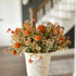 10” Fall Garden Pouf, Pumpkin - Interior Delights