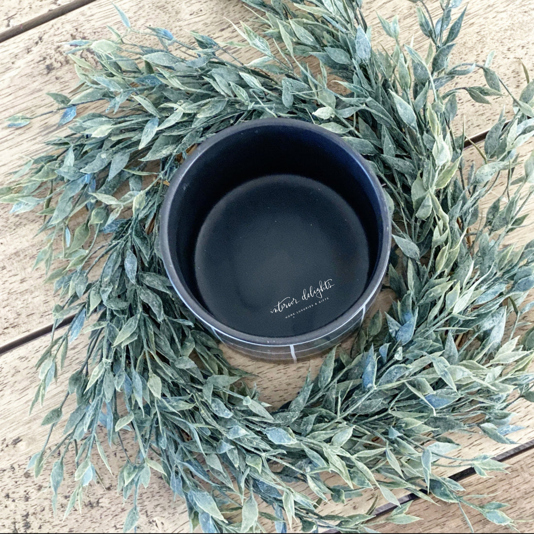 12&quot; Twilight Ash Candle Ring   - Interior Delights