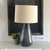 Oval Shade Black Lined Table Lamp