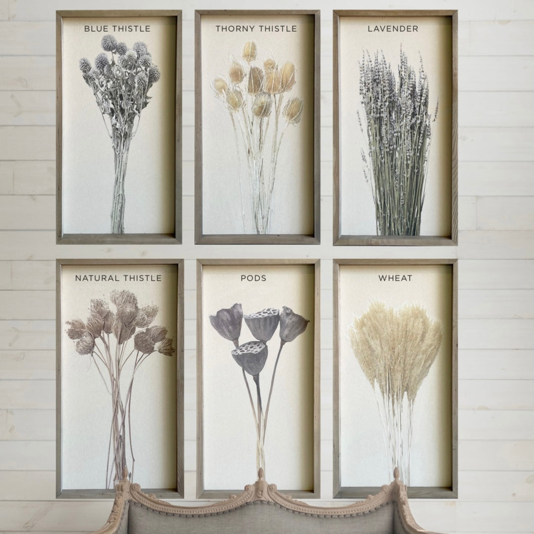 Botanical on Canvas with Wood Frame (6 Styles to Choose From)