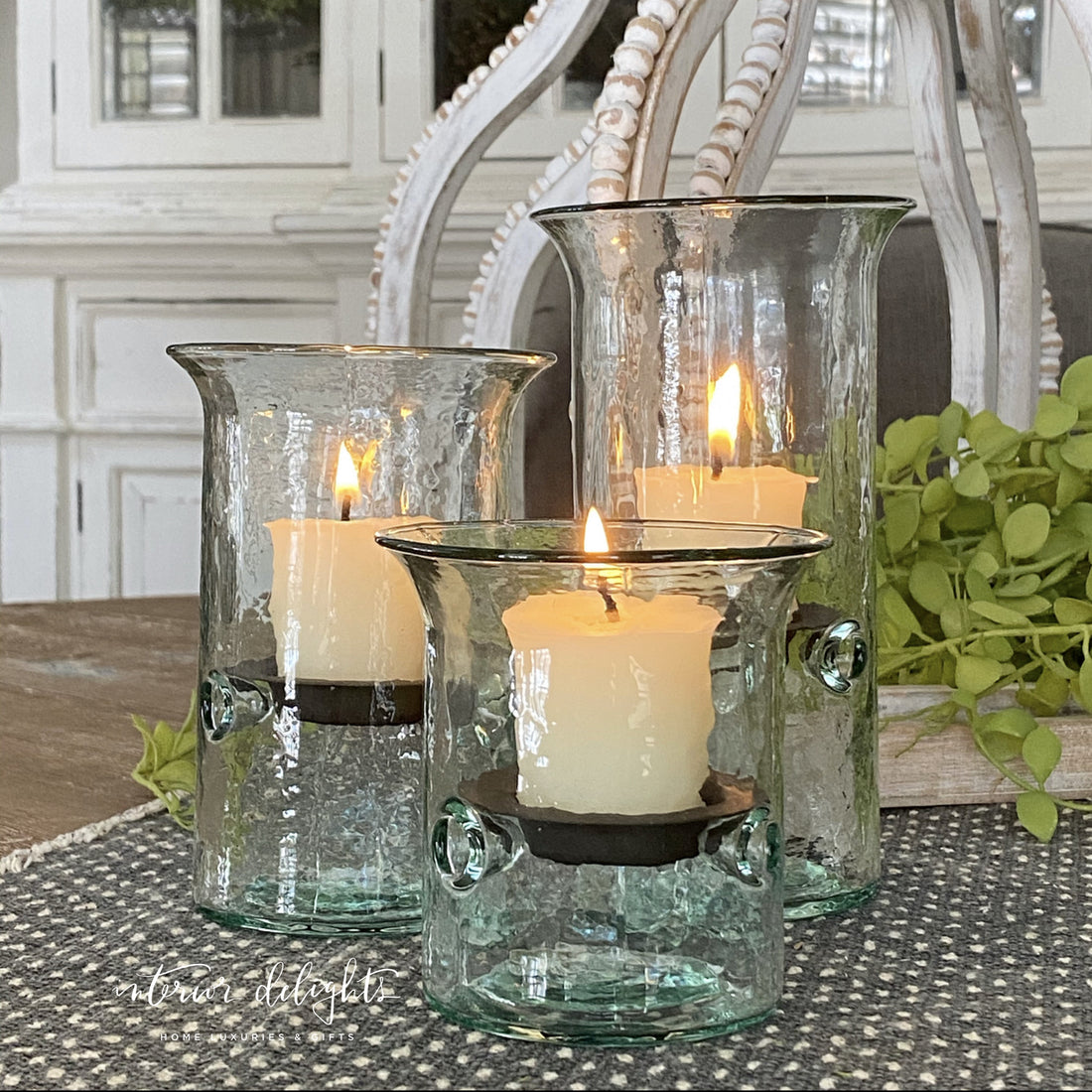 Glass Votive Cylinder Set of 3 - Interior Delights