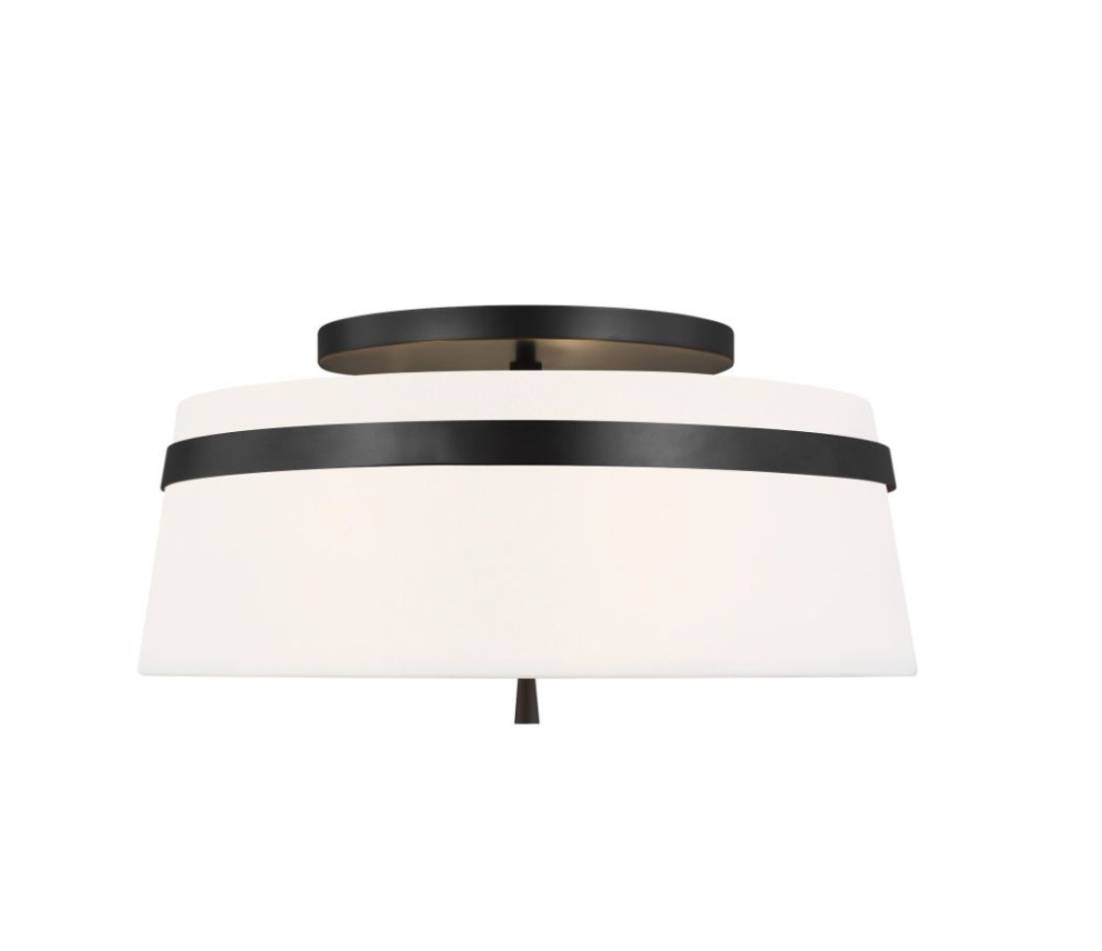 Stripe Shade Semi Flush Mount - Interior Delights