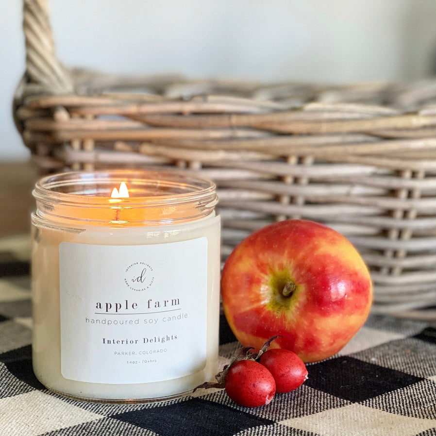 14oz Apple Farm Candle - Interior Delights