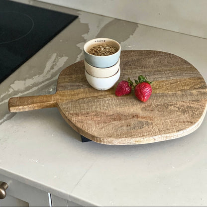 Organic Shaped Round Board with Legs - Interior Delights