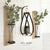 Set of Two Wall Vases with Two Eucalyptus Branches - Interior Delights