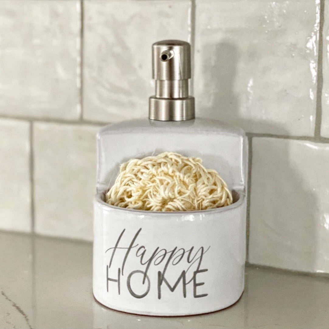 Happy Home Soap Dispenser w/Sponge