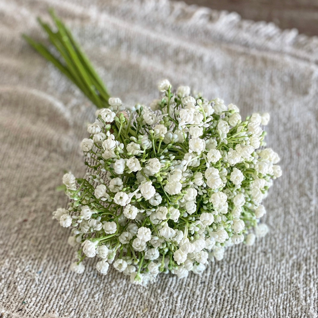 11&quot; Gypsophila Bundle in White